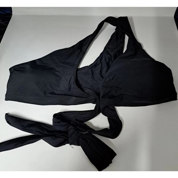 OMKAGI Bandeau Off Shoulder High Waist Bikini Size Small Black - Picture 3 of 6